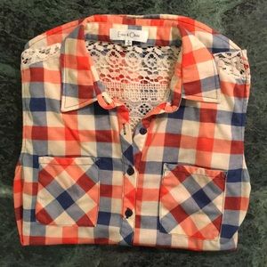 SOLD Eden & Olivia Plaid Tank